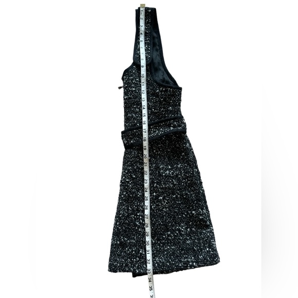 NANETTE LEPORE GRAY SCOOP NECK TWEED MINI DRESS - Picture 4 of 7